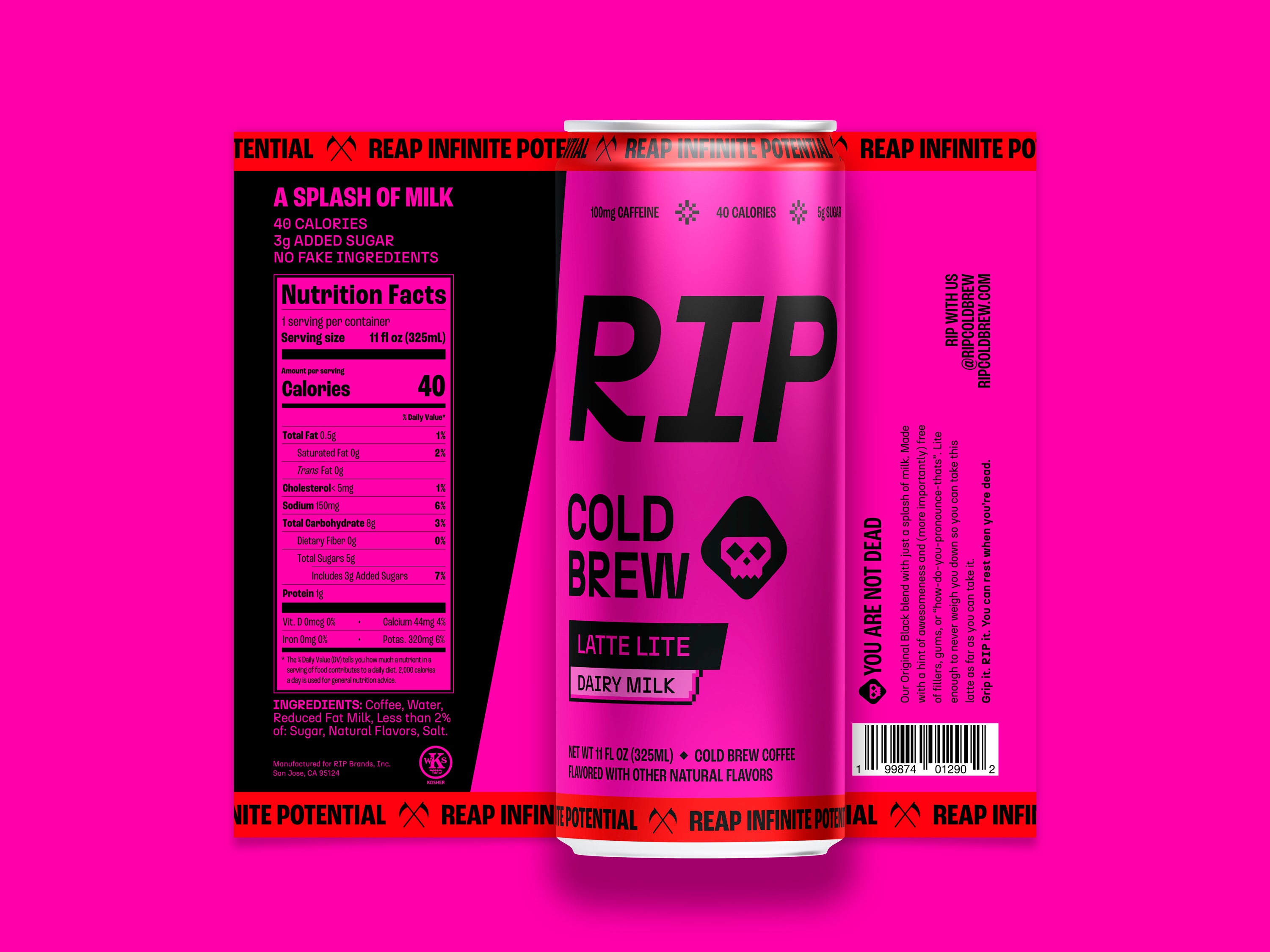 RIP COLD BREW - LATTE LITE DAIRY LATTE (12 Pack)